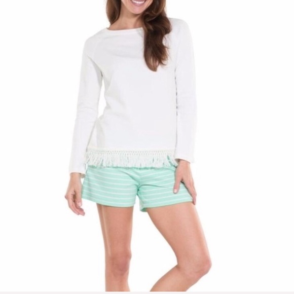 Sail to Sable Sweaters - Sail to Sable Sweater White Flattered in Fringe